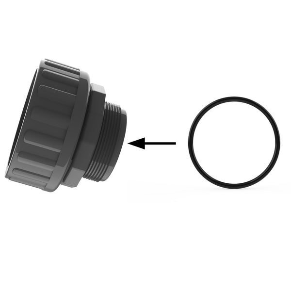 MIPT Thread Side O-Ring on 2" Transition & Male Adapter (20200) Comes in a bag quantity of 5